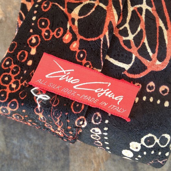 Classic Mid-Century Style Silk Tie - Picture 2 of 2